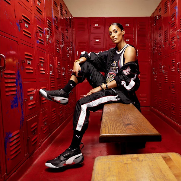 Cheap Atelier-lumieres Jordan Outlet x BALMAIN Court Basketball Shoes, Puma Black-High Risk Red, extralarge